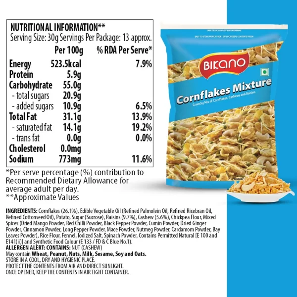 Bikano Cornflakes Mix, 400 g (namkeen) - Image 5