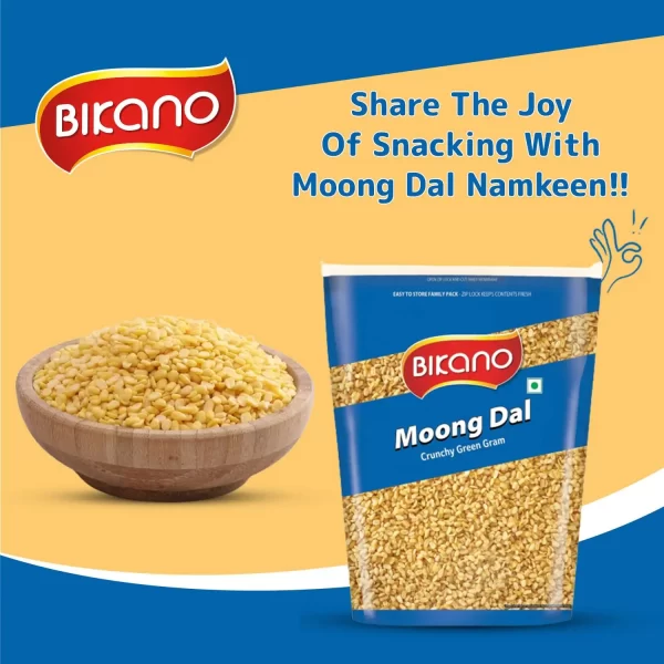 Bikano Moong Dal Salted 1kg (namkeen) - Image 3