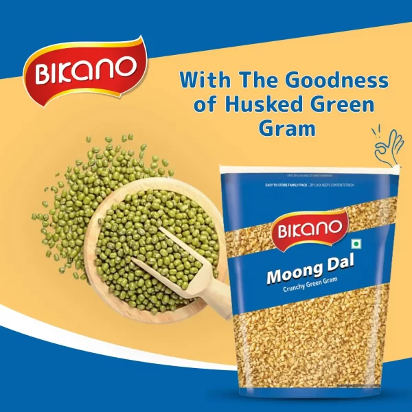 Bikano Moong Dal Salted 1kg (namkeen) - Image 2