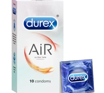 Durex Air Condoms for Men – 10 Count | Suitable for use with lubes & toys