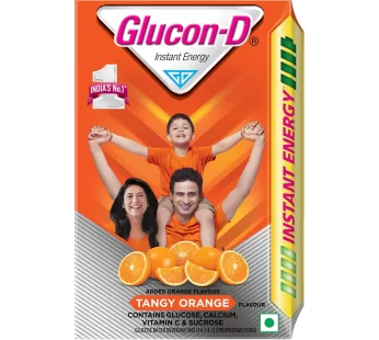 Glucon-D Instant Energy Health Drink – Tangy Orange, 450 g Refill