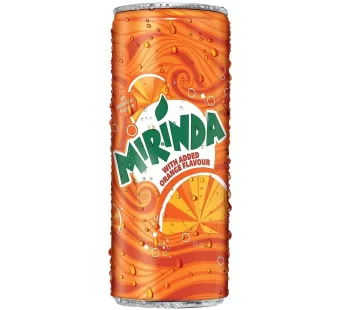 MIRINDA Orange Soft Drink, Can, 250 Ml