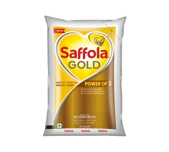 Saffola Gold Power of 3 Refined Cooking Oil 1ltr