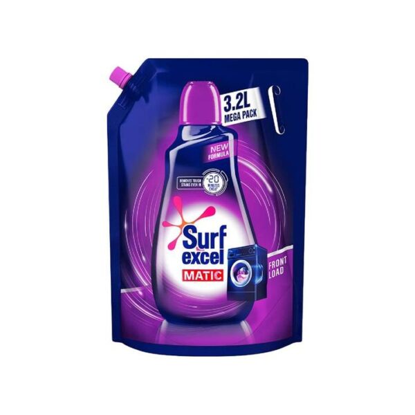 Surf Excel Matic Liquid Detergent for front load machines available at Groceville in Baddi