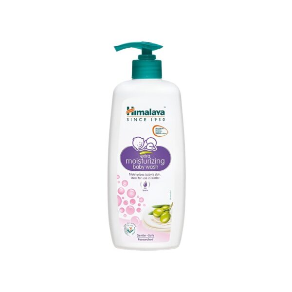 Himalaya Extra Moisturizing Baby Wash for gentle skin care, available at Groceville in Baddi.