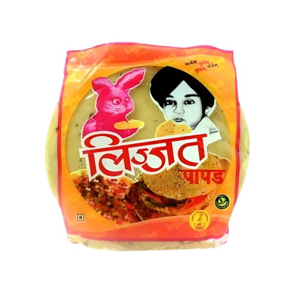 Enjoy the authentic Lijjat Moong Papad for a crispy treat, available at Groceville in Baddi.