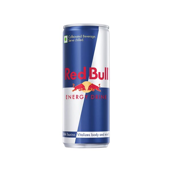 Red Bull Energy Drink can - Feel the energy boost, available at Groceville in Baddi.