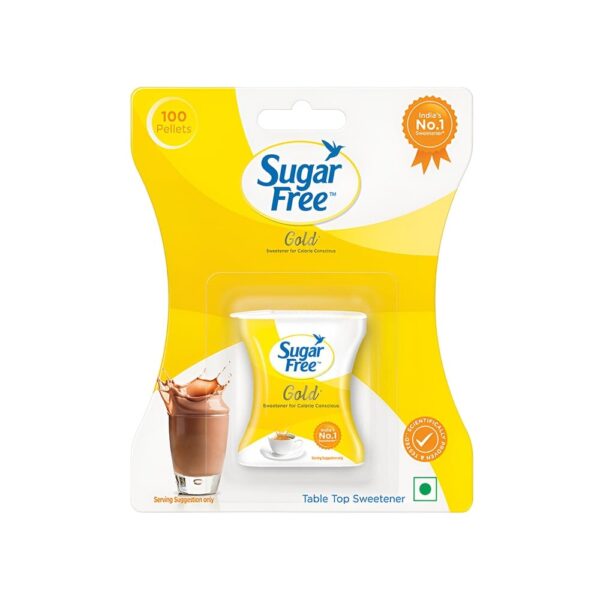 Zero-calorie Sugar Free Gold Sweetener available at Groceville, perfect for a healthy Baddi lifestyle.